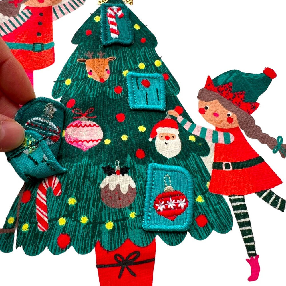 NEW! Girl’s Christmas Advent Long sleeve ruffle shirt size:5-6 y/o (110-116cm) - Picture 16 of 17